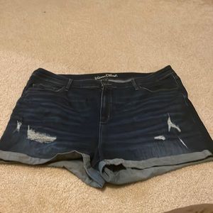 Distressed jean shorts, universal thread